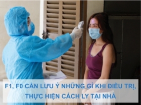 F1 và F0 cần chuẩn bị những gì khi điều tri và cách ly tại nhà.