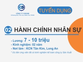 Hành Chính Nhân Sự - Hạn nộp: 31/12/20