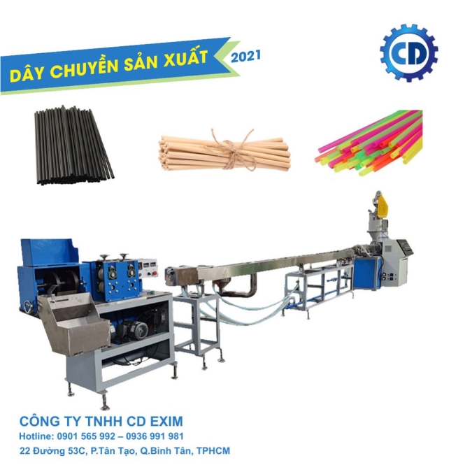 Máy sản xuất ống hút tự động