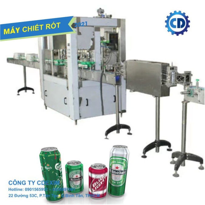 Máy chiết rót bia tự động
