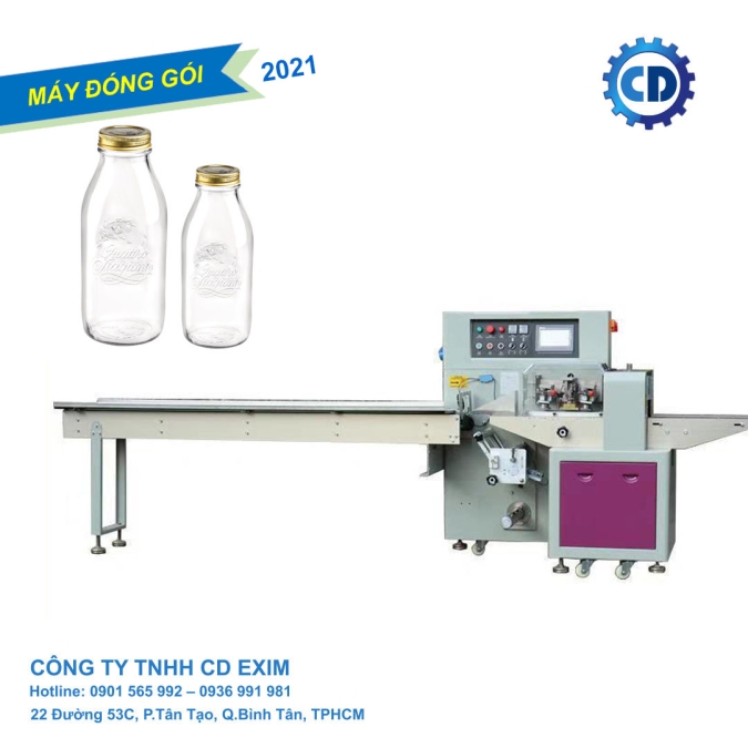 Máy đóng gói lọ thủy tinh 