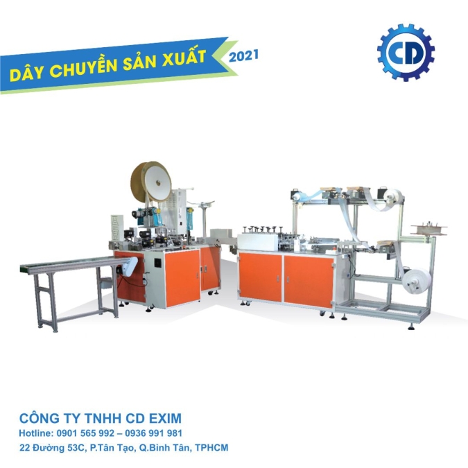 Dây chuyền sản xuất khẩu trang y tế tự động HC - YTY thế hệ mới